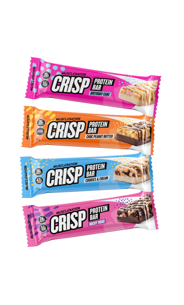 MuscleNation | Crisp Protein Bar - Variery Pack (4 Bars)