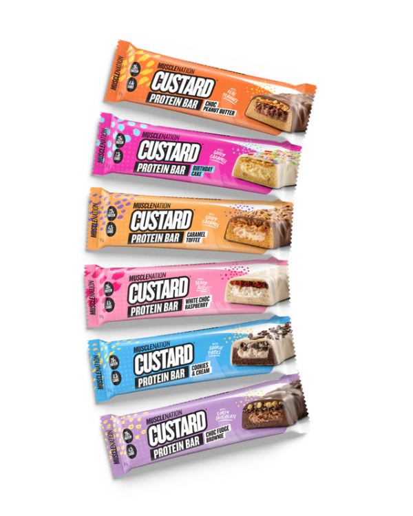 MuscleNation | Custard Protein Bar - Variety Pack (6 Bars)