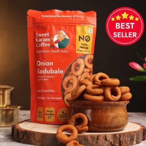Onion Kodubale (Ring Murukku), Sweet Karam Coffee