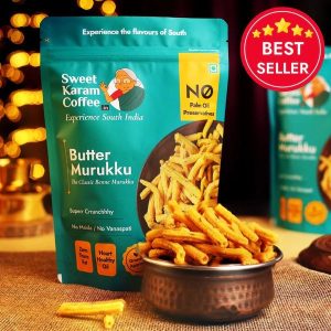 Butter Murukku (Benne Murukku), Sweet Karam Coffee