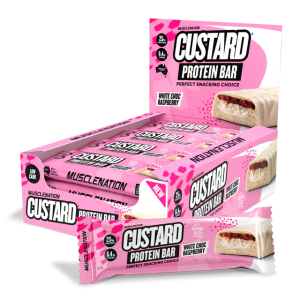 MuscleNation | Custard Protein Bar - White Choc Raspberry
