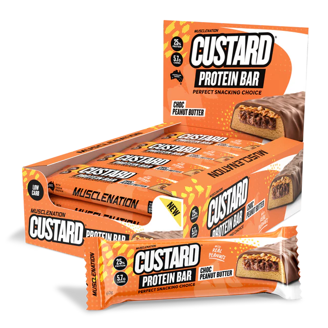 MuscleNation | Custard Protein Bar - Choc Peanut Butter