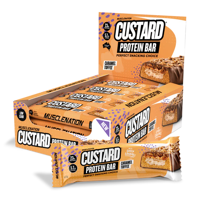 MuscleNation | Custard Protein Bar - Caramel Toffee