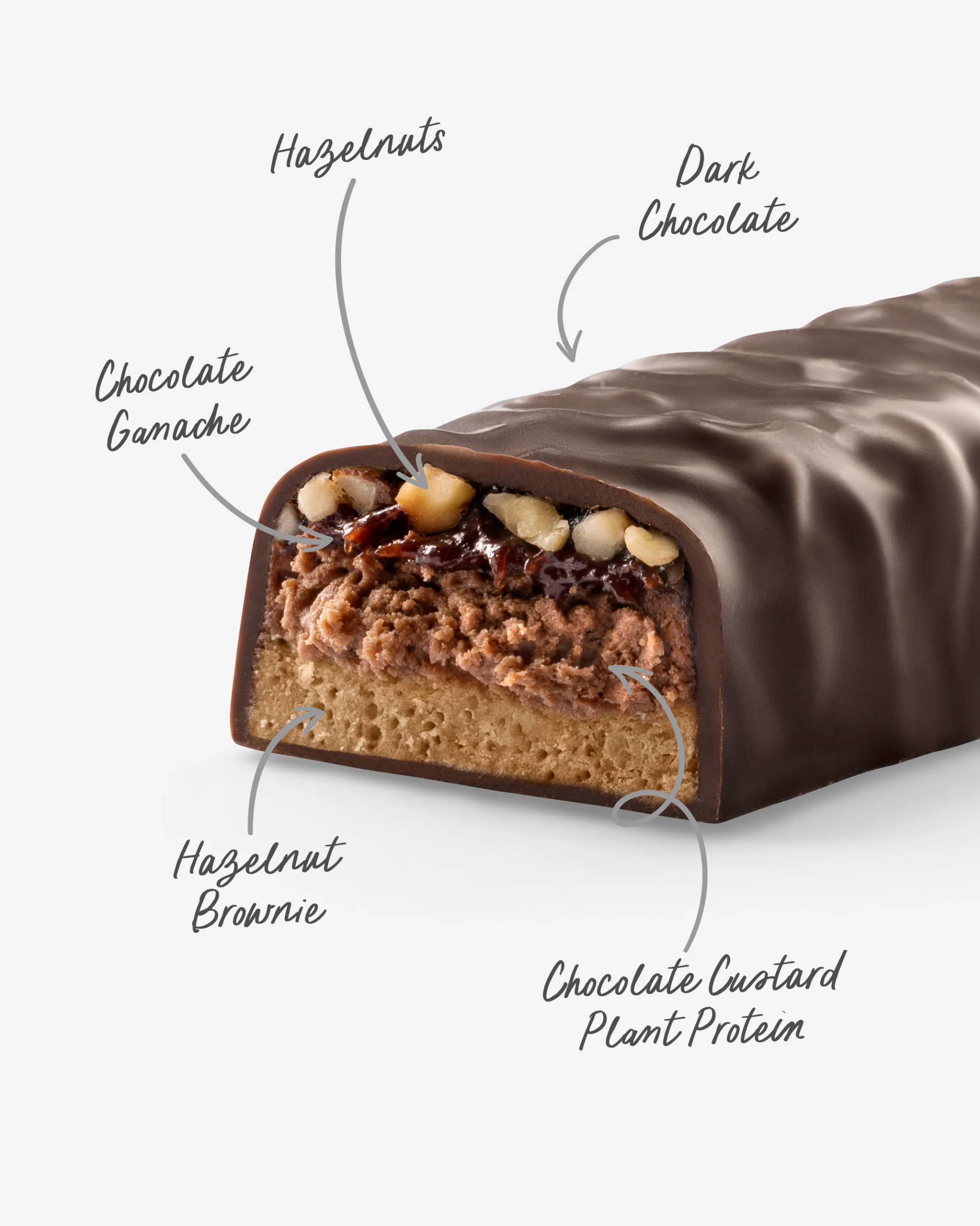 MuscleNation | Custard Plant Protein Bar (VEGAN) - Choc Hazelnut - Image 2