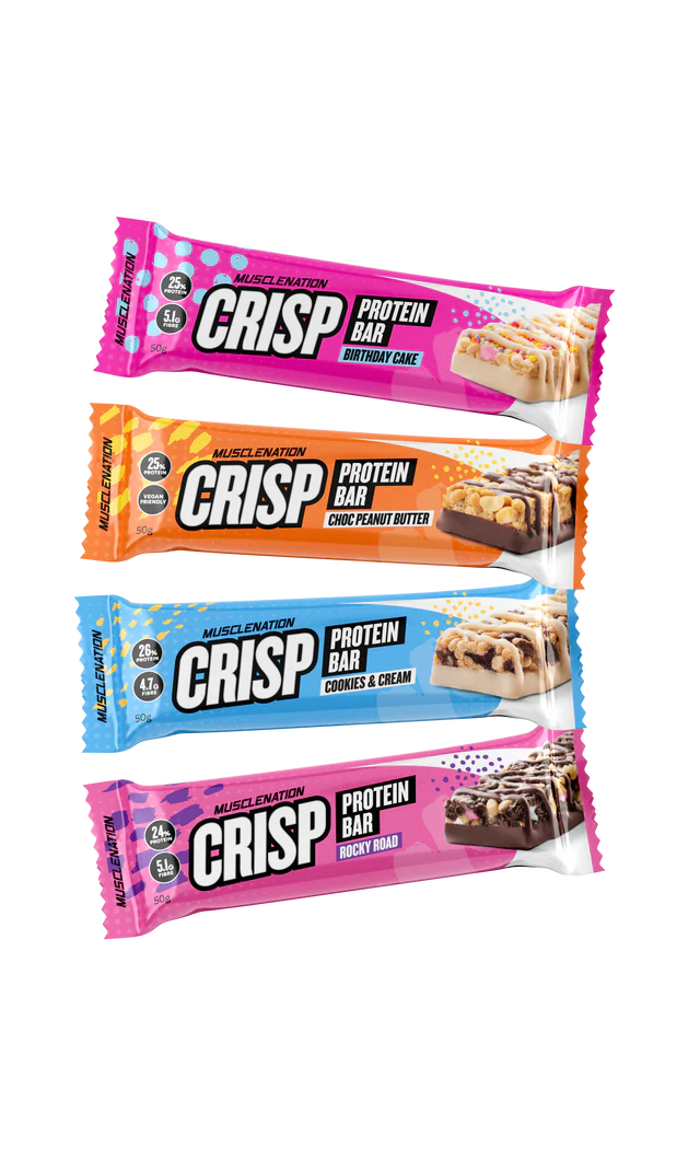 MuscleNation | Crisp Protein Bar - Variery Pack (4 Bars)