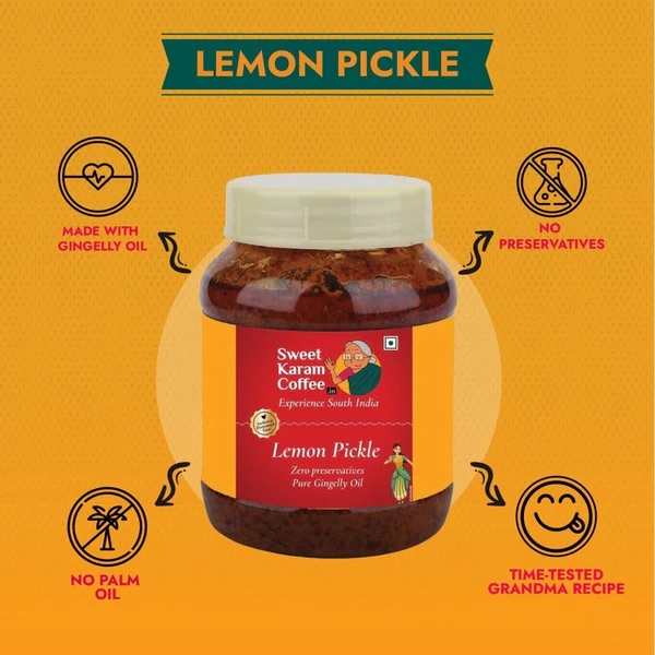 Lemon Pickle (250 gms), Sweet Karam Coffee - Image 2