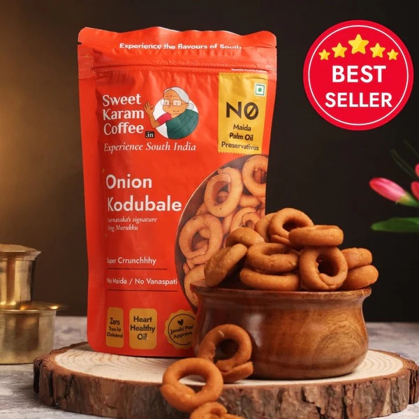 Onion Kodubale (Ring Murukku), Sweet Karam Coffee (200 gms)
