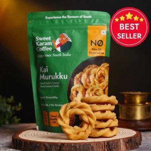 Kai Murukku (Handmade Chakli), Sweet Karam Coffee