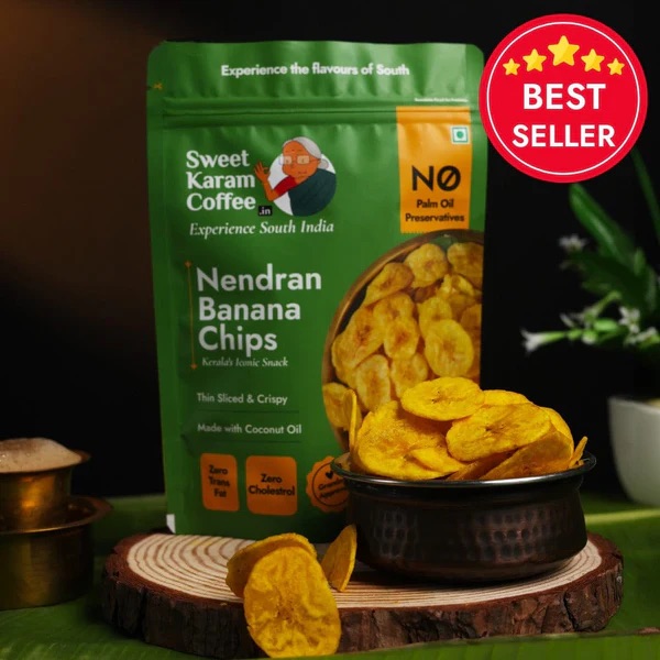 Kerala Banana Chips (Nendran), Sweet Karam Coffee