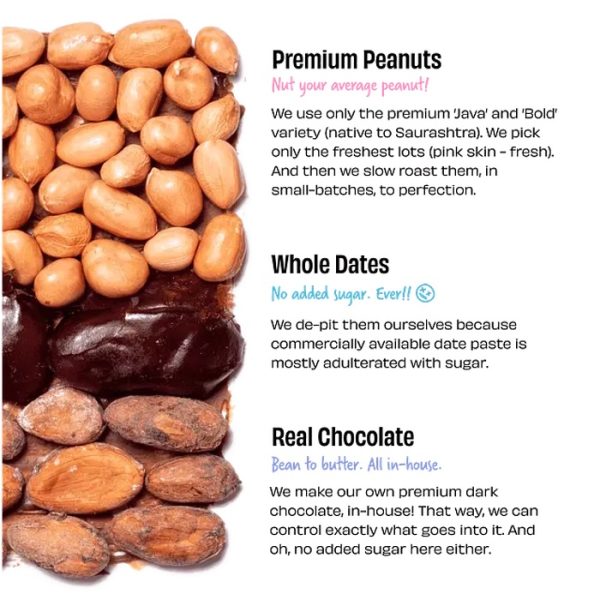 CRUNCHY - Dark Chocolate Peanut spread (325 g), The Whole Truth - Image 2