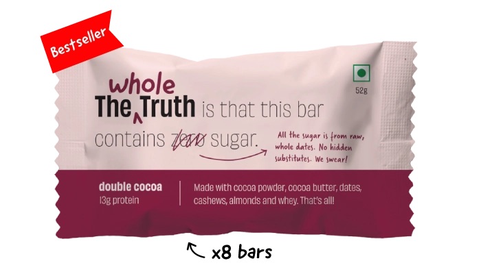 Double Cocoa Protein Bar, The Whole Truth