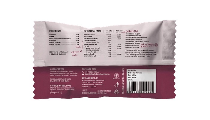 Double Cocoa Protein Bar, The Whole Truth - Image 6