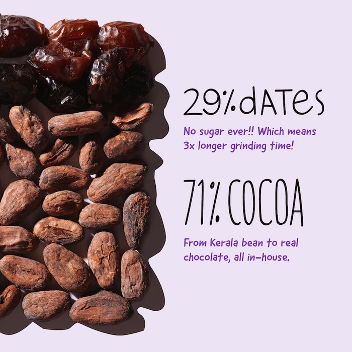 71% Dark Chocolate with Dates, The Whole Truth - Image 2